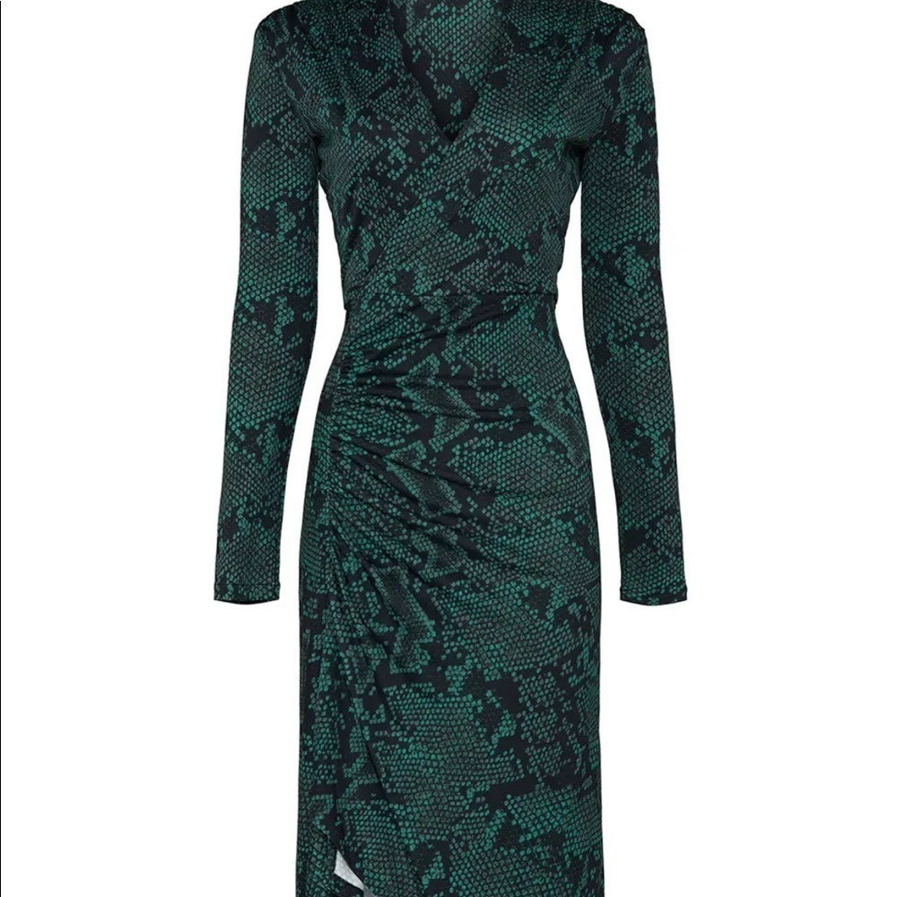 Atlein Green Snake Print Dress - Picture 8 of 10